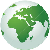 mundo de color verde